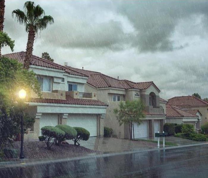 Florida home during a heavy rainstorm